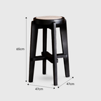 Pablo Bar Stool - Rattan Seat