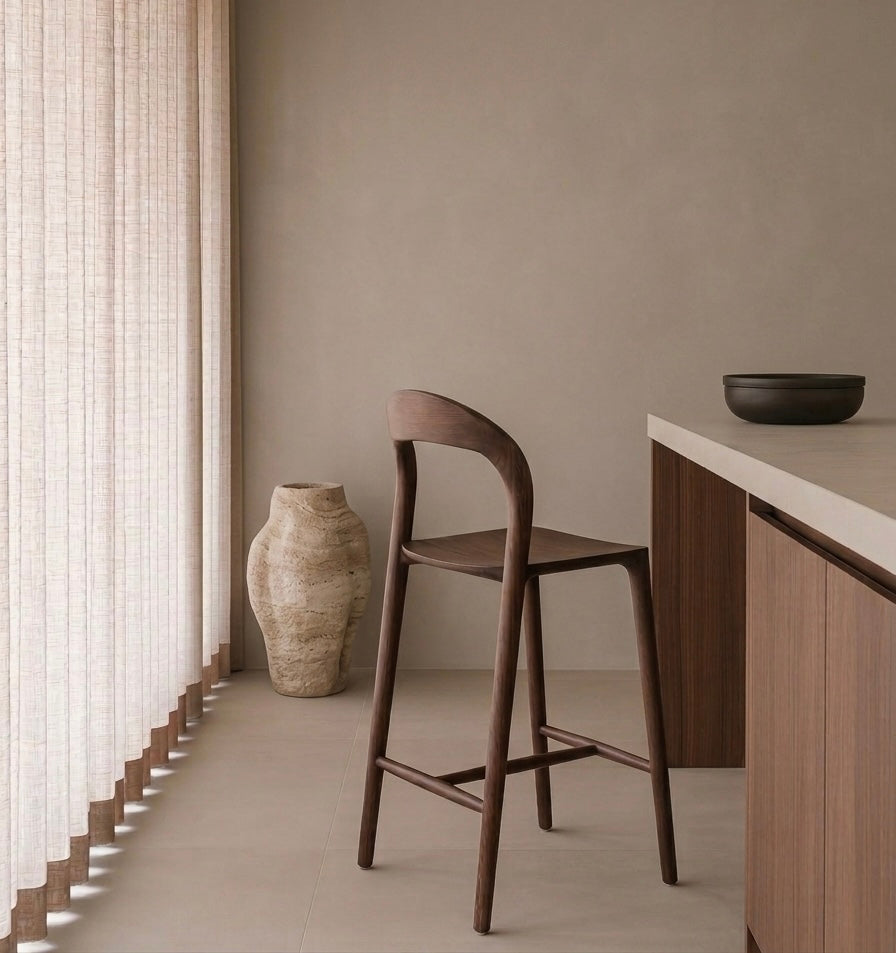 Ami barkruk - Houten zitting