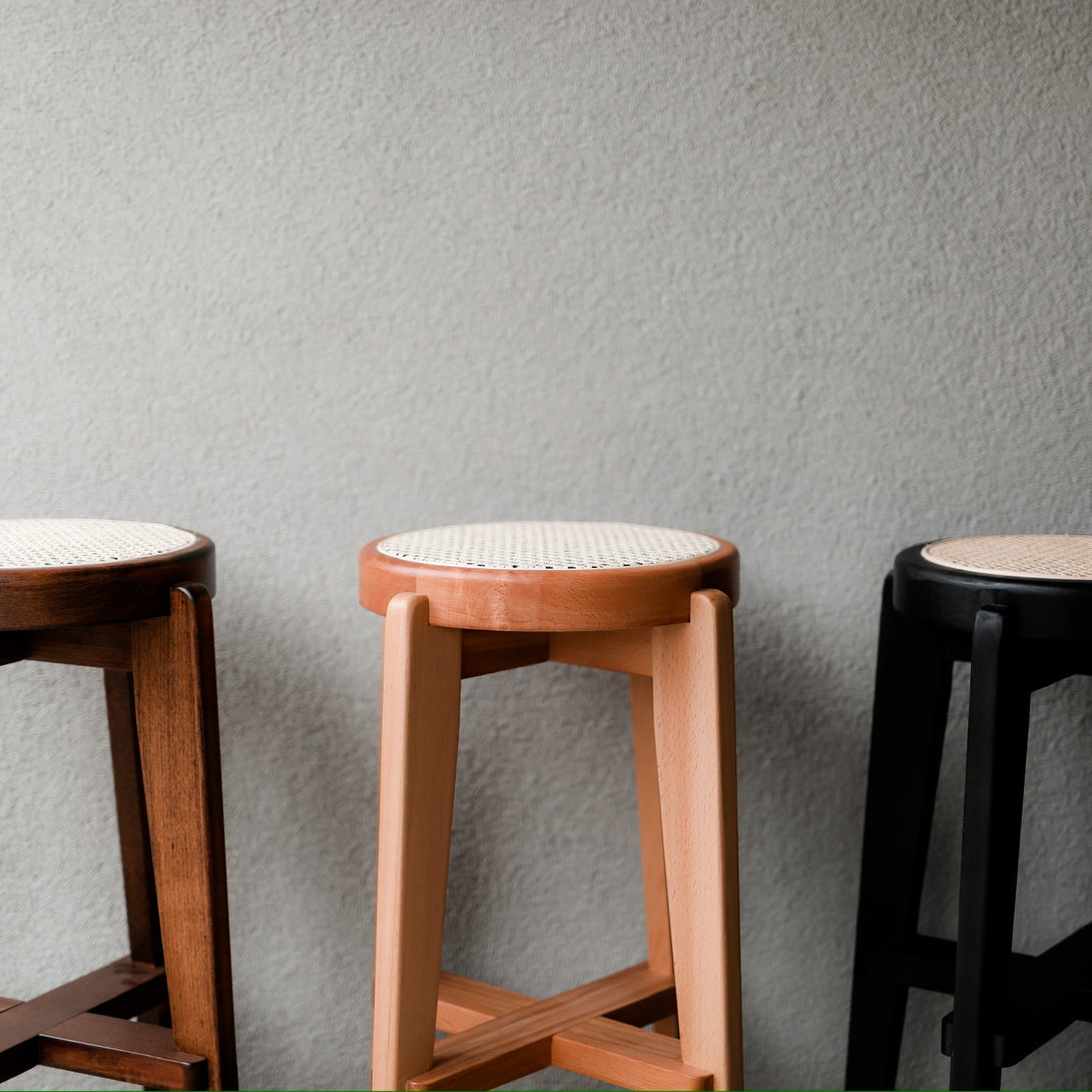 Pablo Bar Stool - Rattan Seat