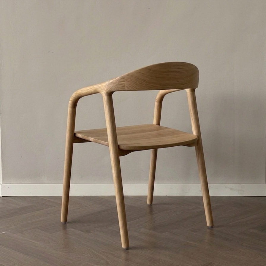 Ami eetkamerstoel - Houten zitting