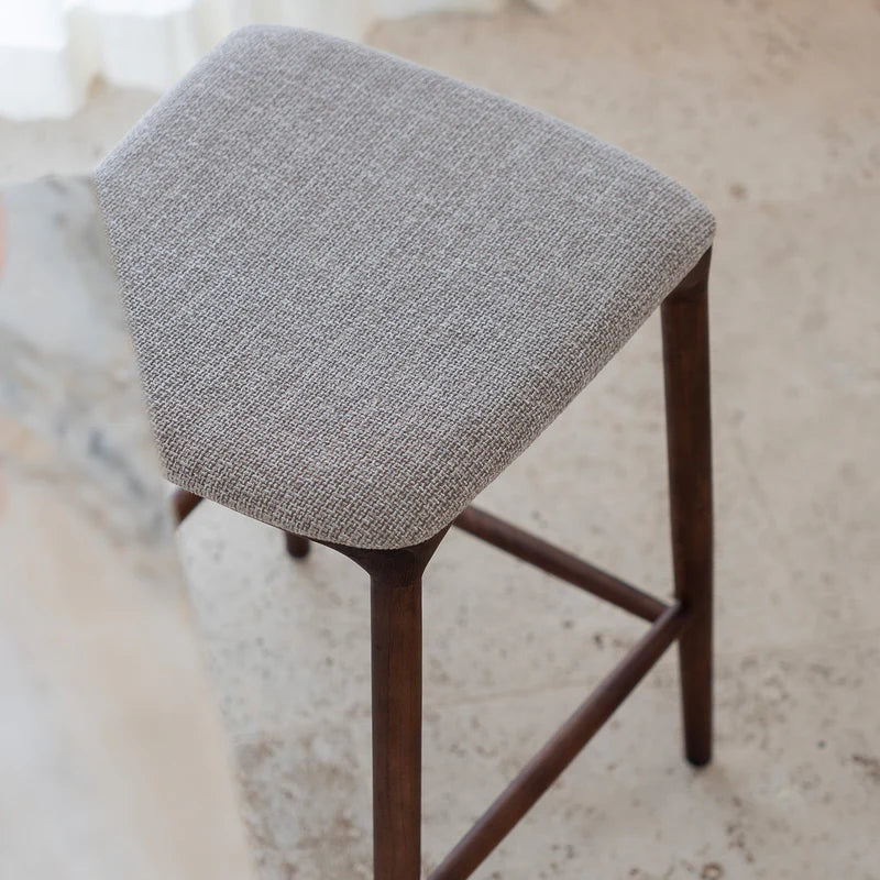 Nora Backless Bar Stool - Taupe