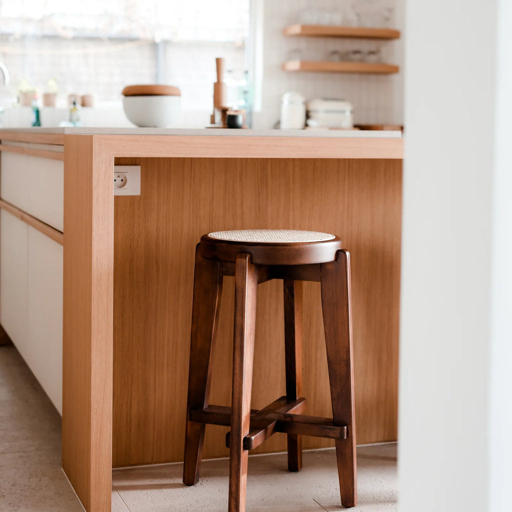 Pablo Bar Stool - Rattan Seat