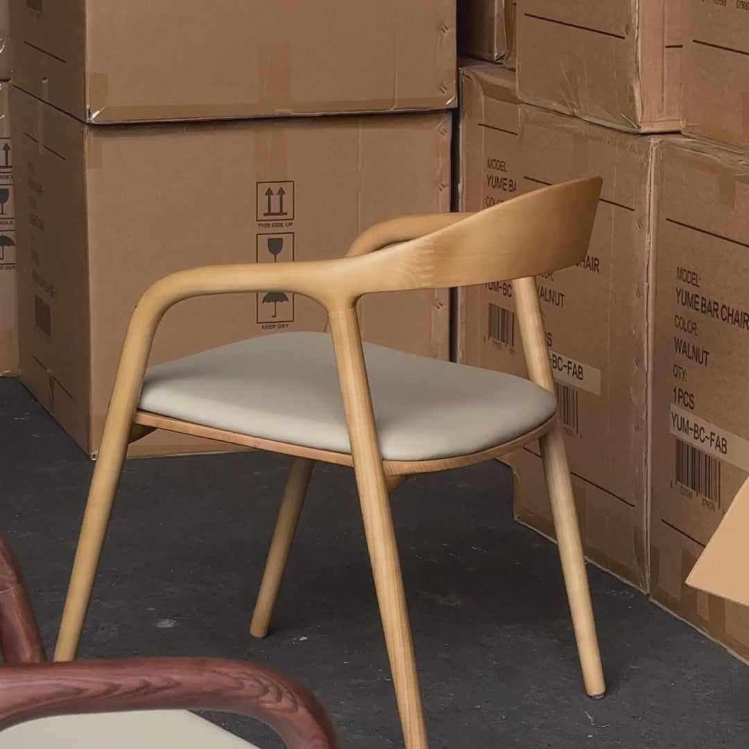 Ami eetkamerstoel light - Beige leer